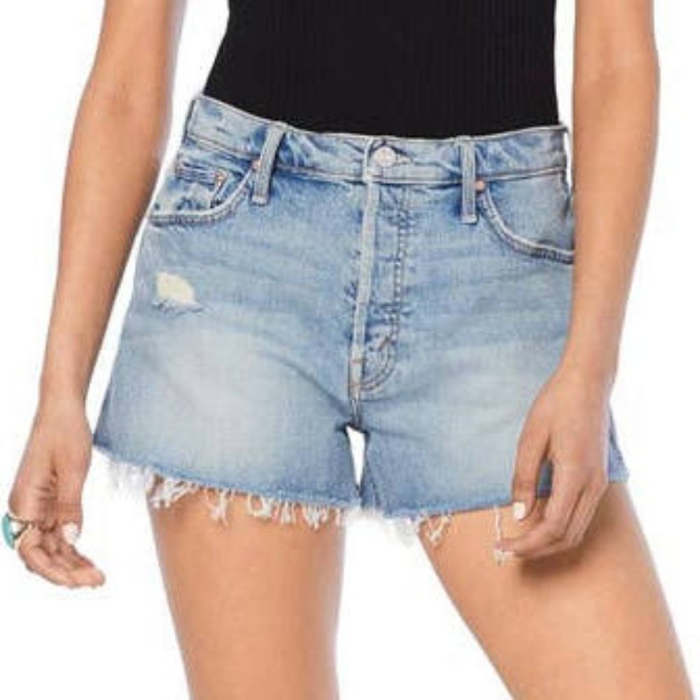 (NWOT) MOTHER Tomcat Kick Fray Shorts